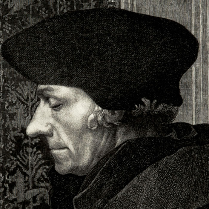 Didier Erasme - Une estampe d’après Hans Holbein