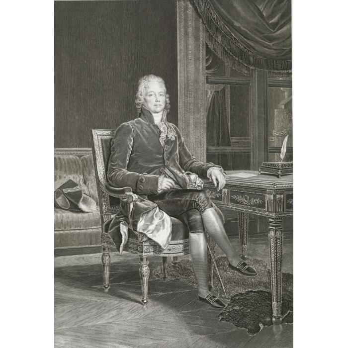 Charles-Maurice de Talleyrand-Périgord, Prince de Bénévent, Vice-Grand Électeur - Une estampe d’après François Gérard