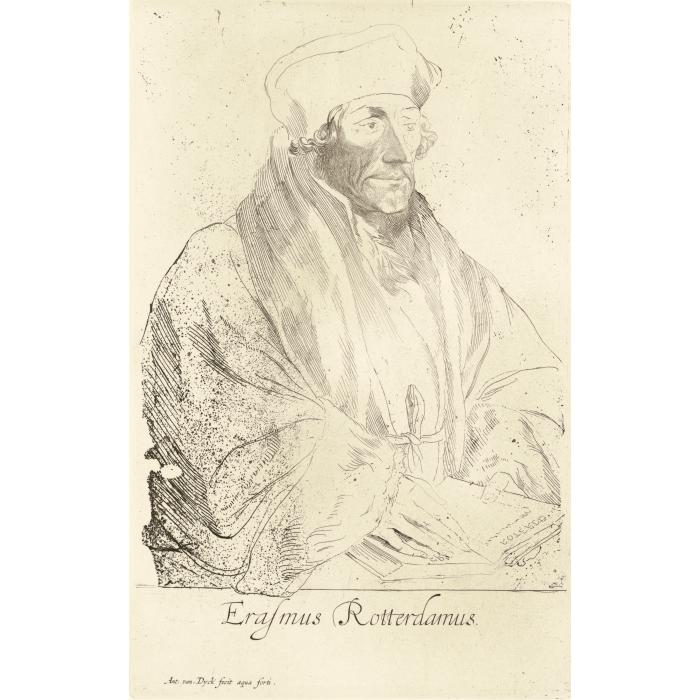 Erasme - Une estampe d’après Hans Holbein the Younger