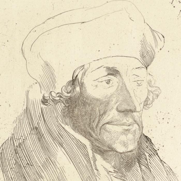 Erasme - Une estampe d’après Hans Holbein the Younger