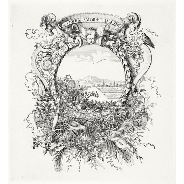 Spring: terrae amor et decus - Une estampe d’après Jacques Bailly