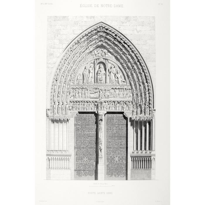 Church of Notre-Dame; Saint Anne’s Gate - Une estampe d’après Emile Boeswillwald