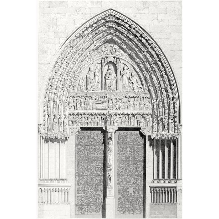 Church of Notre-Dame; Saint Anne’s Gate - Une estampe d’après Emile Boeswillwald