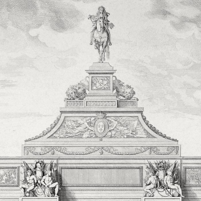 Louis XIV’s Arc of Triumph at the Porte Saint-Antoine - Une estampe d’après Sébastien Le Clerc the elder