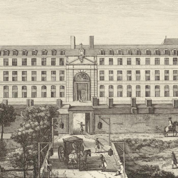 View of the Hôpital royal de la Salpétrière, known as the Hôpital Général (General Hospital)