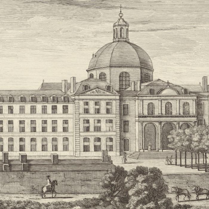 View of the Hôpital royal de la Salpétrière, known as the Hôpital Général (General Hospital)