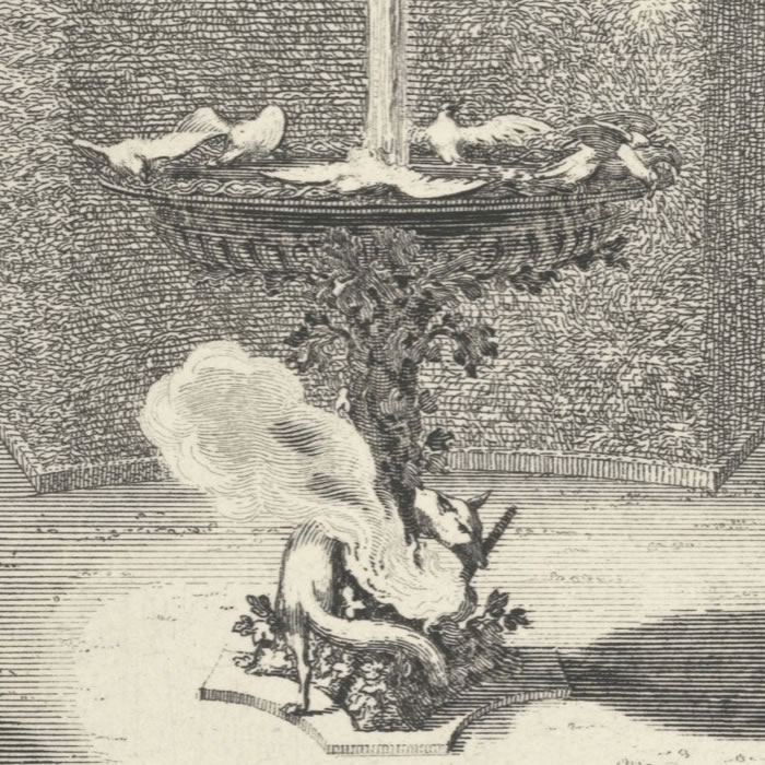 L’Aigle et le Renard - Une estampe d’après Sébastien  Leclerc