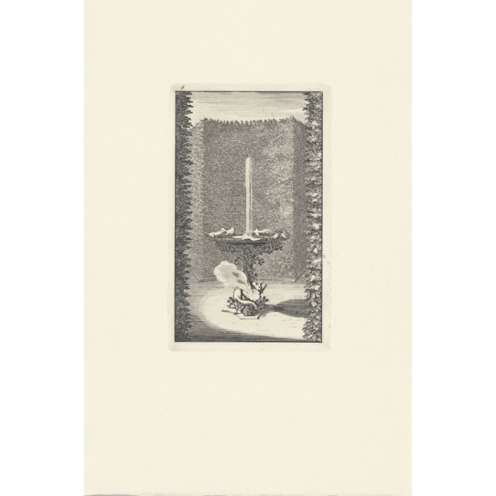 L’Aigle et le Renard - Une estampe d’après Sébastien  Leclerc