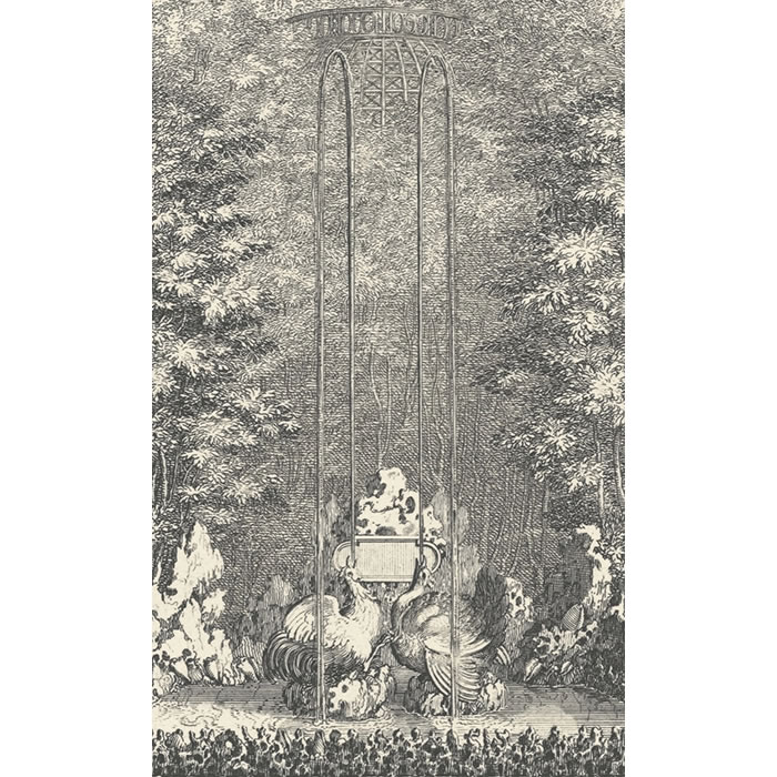 Le Coc et le Coc-d’Inde - Une estampe d’après Sébastien  Leclerc