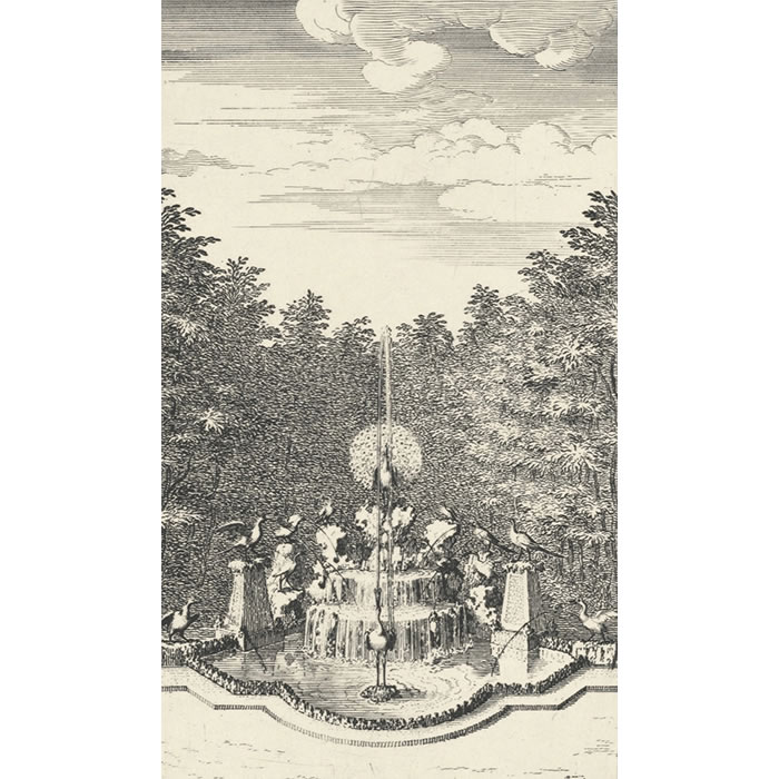 The Peacock and the Magpie - Une estampe d’après Sébastien  Le Clerc the elder