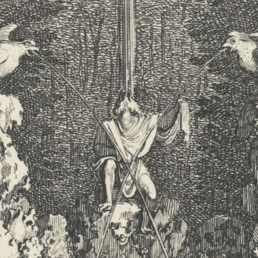 Le Perroquet et le Singe - Une estampe d’après Sébastien  Leclerc