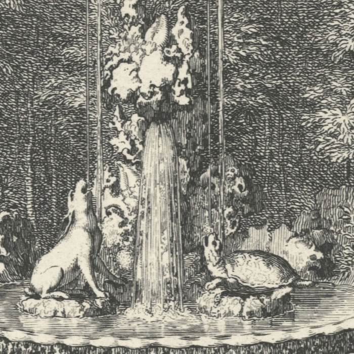 The Tortoise and the Hare - Une estampe d’après Sébastien  Le Clerc the elder