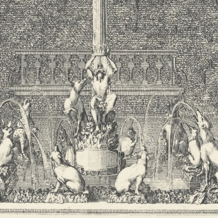 Le Singe Roy - Une estampe d’après Sébastien  Leclerc