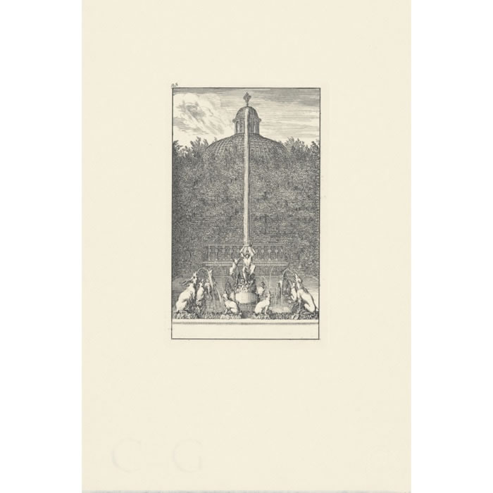 Le Singe Roy - Une estampe d’après Sébastien  Leclerc