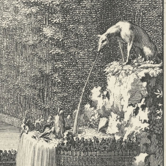 The Fox and the Billy Goat - Une estampe d’après Sébastien  Le Clerc the elder