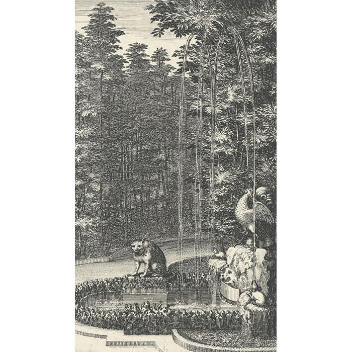 La Souris, le Chat et le petit Coc - Une estampe d’après Sébastien  Leclerc