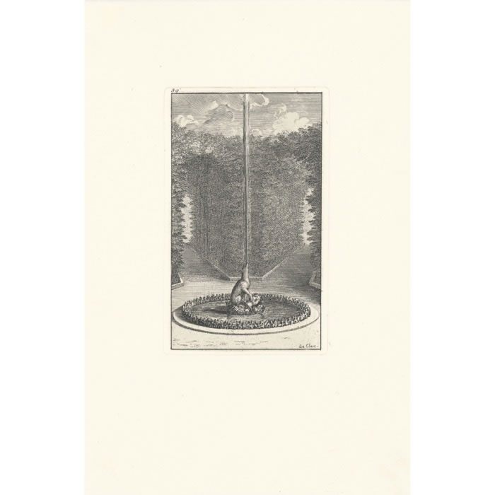 Le Loup et la Teste - Une estampe d’après Sébastien  Leclerc