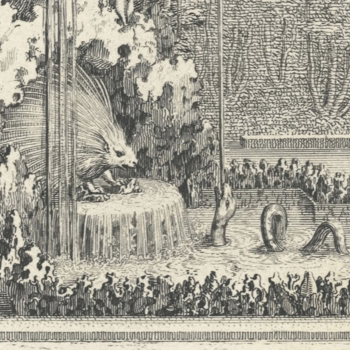 Le Serpent et le Porc-Epic - Une estampe d’après Sébastien  Leclerc