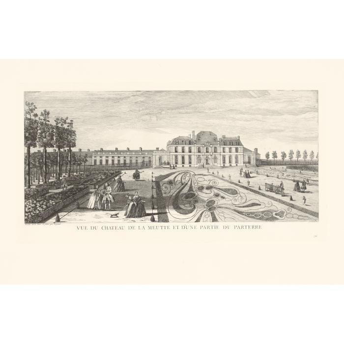 The Château of La Muette - Une estampe d’après Jacques Rigaud