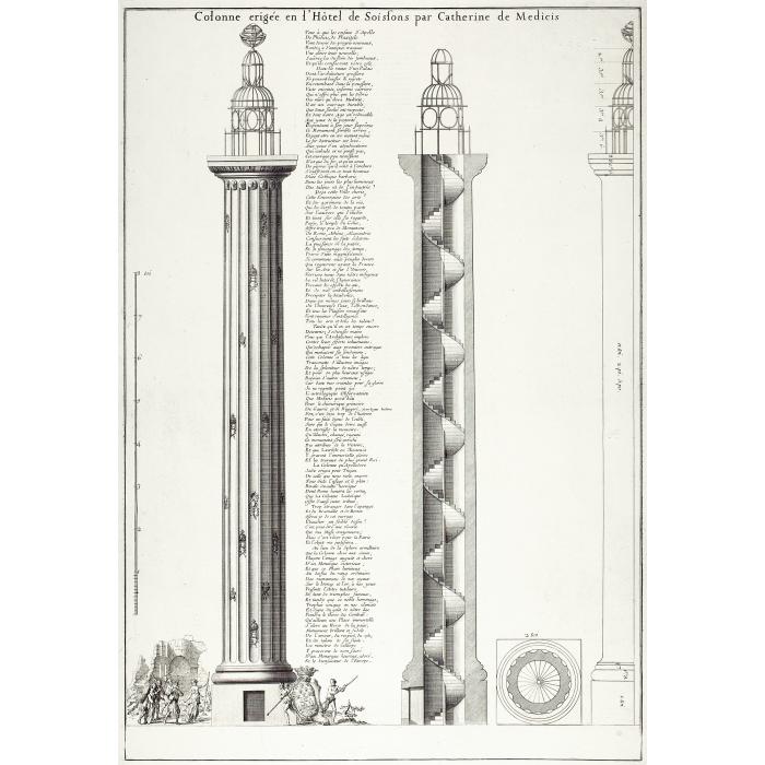 Column erected in the Hôtel de Soissons by Catherine of Medicis - Une estampe d’après  Anonymous
