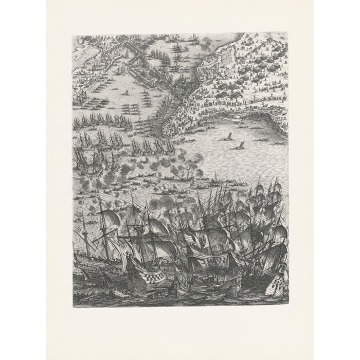 Le siège de la Rochelle, en 1627 - Une estampe d’après Jacques Callot