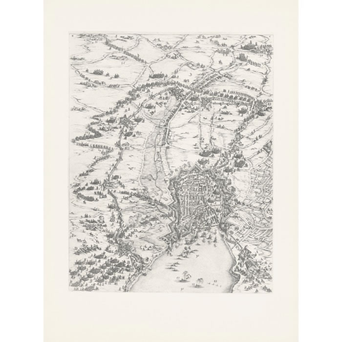 Le siège de la Rochelle, en 1627 - Une estampe d’après Jacques Callot