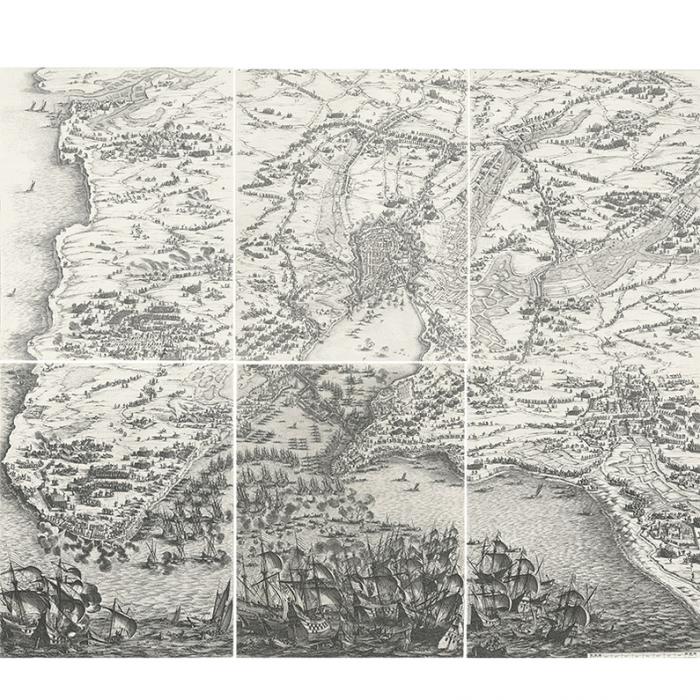 Le siège de la Rochelle, en 1627 - Une estampe d’après Jacques Callot