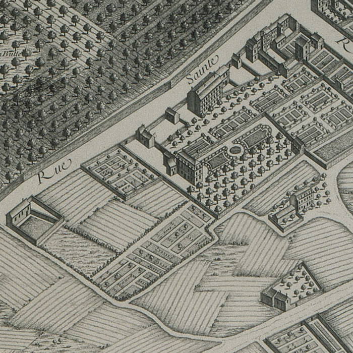 Montmartre (Turgot map) - Une estampe d’après Louis Bretez