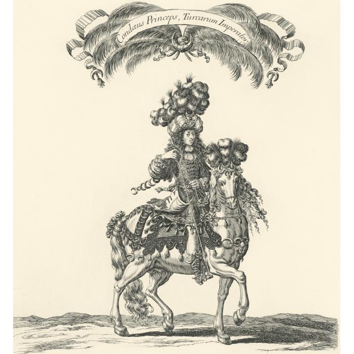 Third quadrille: The Prince of Condé, Emperor of the Turks - Une estampe d’après François Chauveau