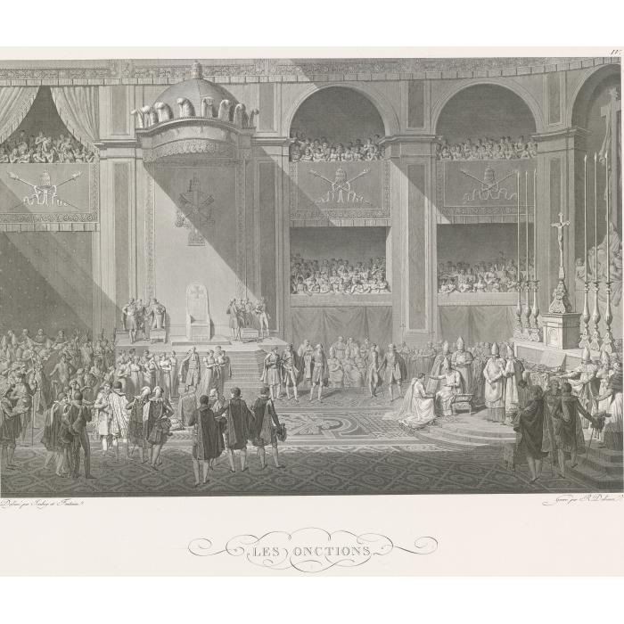 Les Onctions - Une estampe d’après Jean-Baptiste Isabey