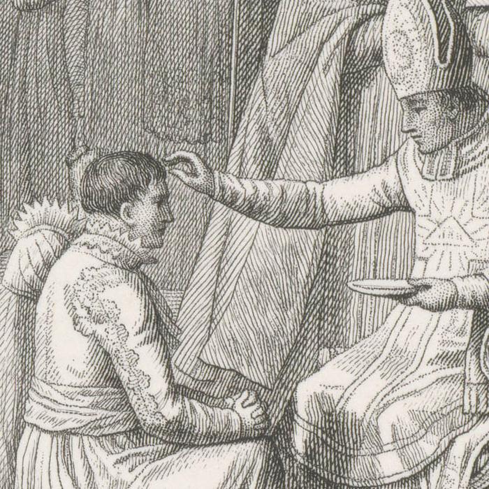 Les Onctions - Une estampe d’après Jean-Baptiste Isabey