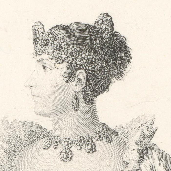 L’Impératrice en petit costume de sacre - Une estampe d’après Charles Percier
