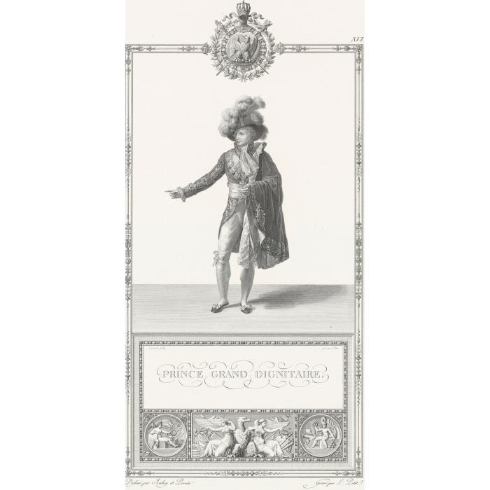 Prince grand dignitaire - Une estampe d’après Jean-Baptiste Isabey