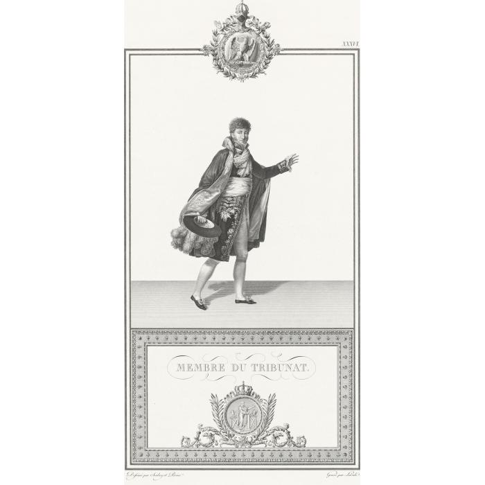 Member of the Tribunat - Une estampe d’après Jean-Baptiste Isabey