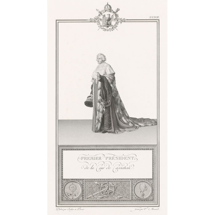 Premier président de la Cour de Cassation - Une estampe d’après Jean-Baptiste Isabey