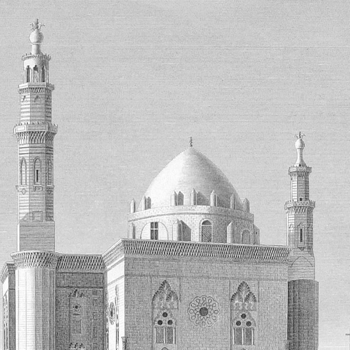 La Caire. Vue de la mosquée de Soultan Hasan