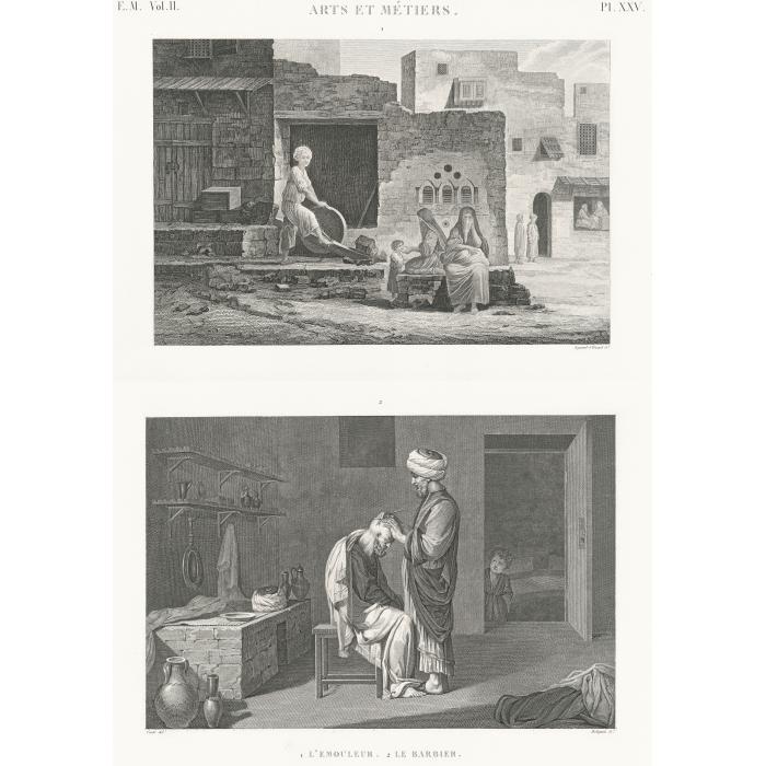 L’émouleur. Le barbier