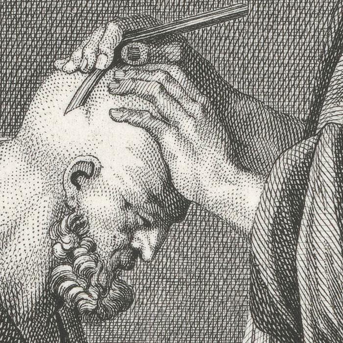 L’émouleur. Le barbier