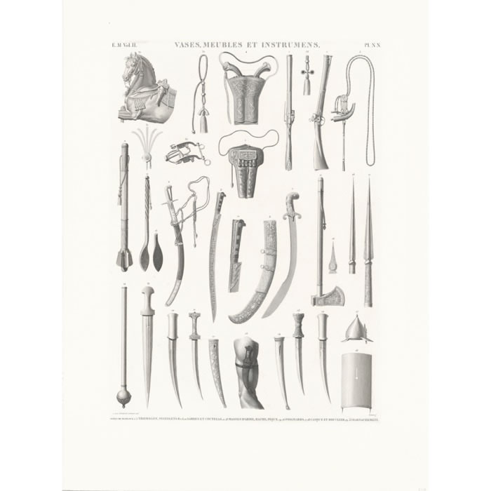 Mamluk weapons. Musket, sabres and cutlass. Mace. Axe. Pike. Dagger. Helmet and shield. Harness