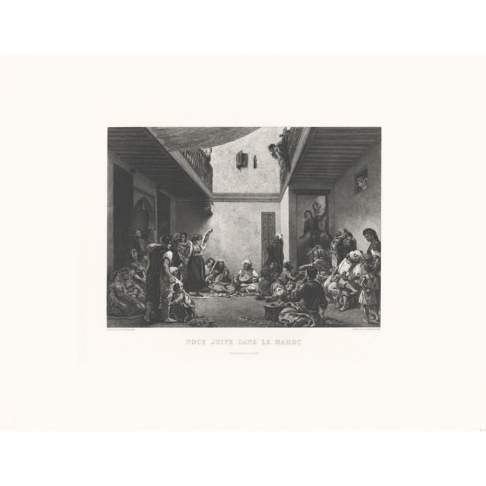 Jewish Wedding in Morocco - Une estampe d’après Eugène Delacroix
