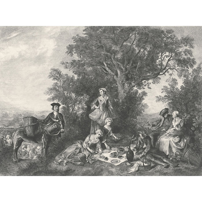 L’Automne ou Les Vendanges - Une estampe d’après Nicolas Lancret