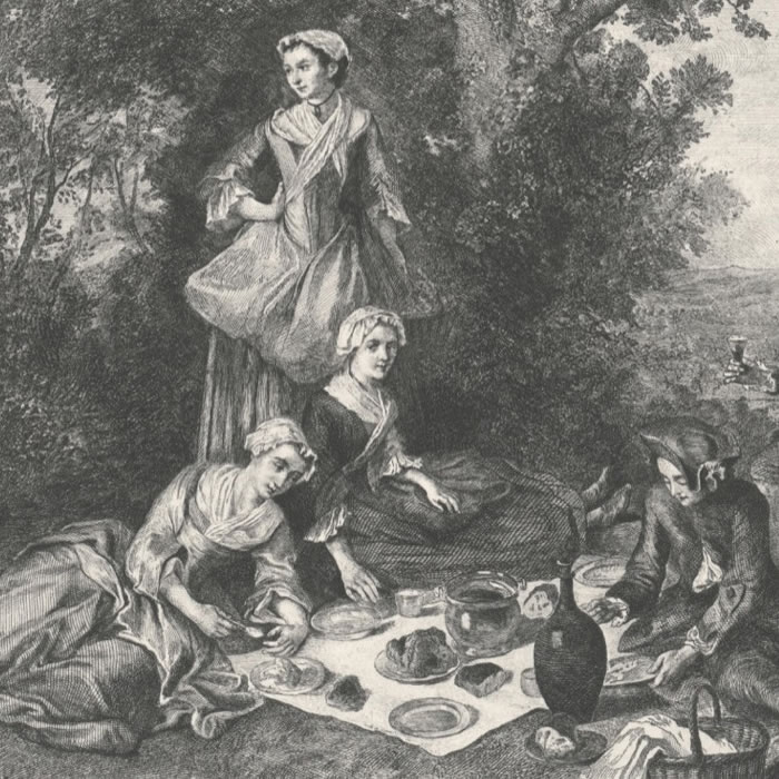 L’Automne ou Les Vendanges - Une estampe d’après Nicolas Lancret