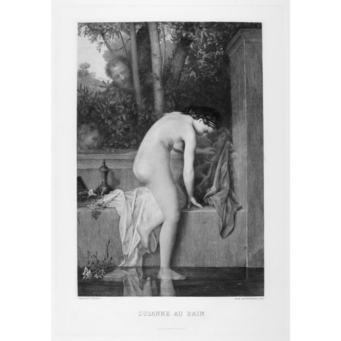 Suzanne au bain - Une estampe d’après Jean-Jacques Henner