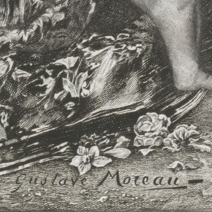 Hesiod and the Muse - Une estampe d’après Gustave Moreau