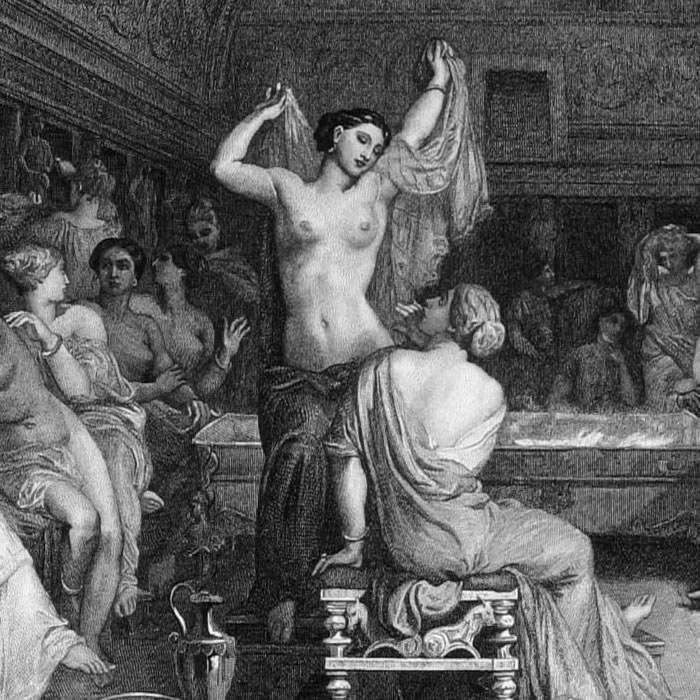 The Tepidarium - Une estampe d’après Théodore Chassériau