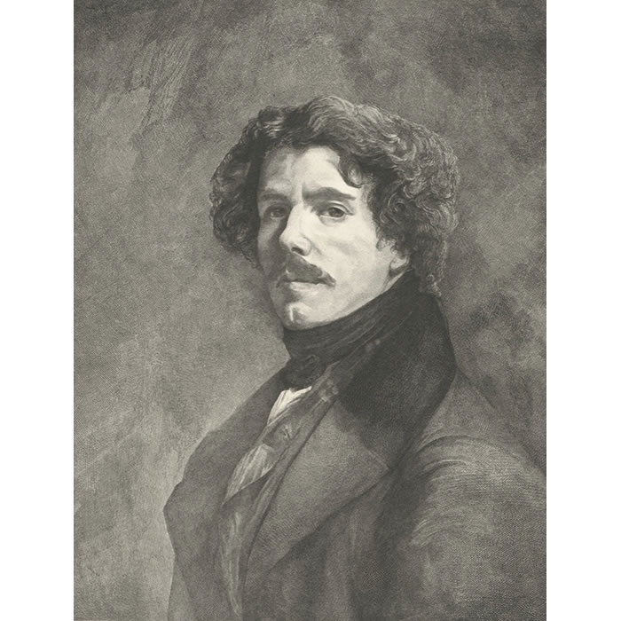 Portrait of Eugène Delacroix - Une estampe d’après Eugène Delacroix