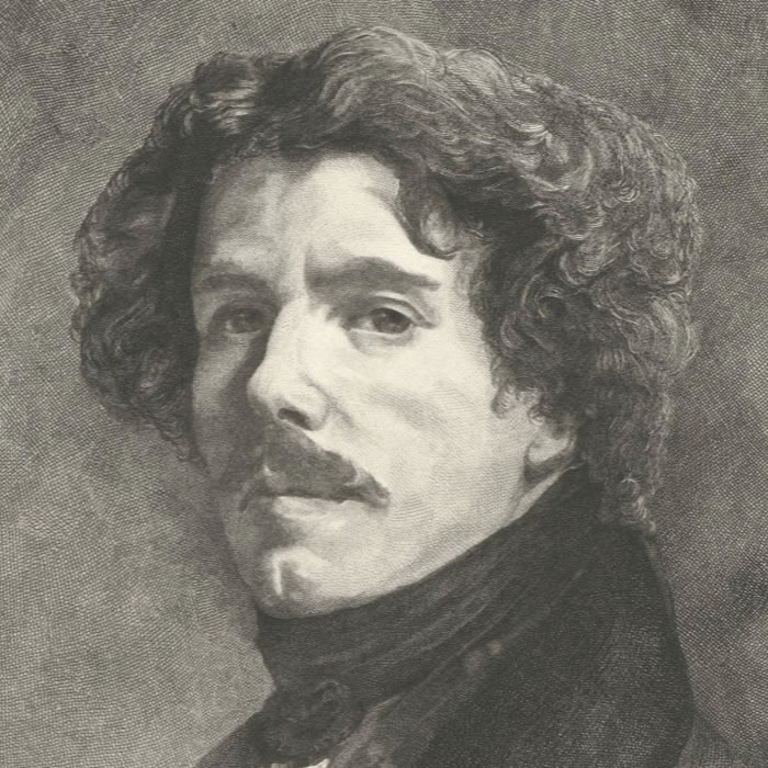 Portrait of Eugène Delacroix - Une estampe d’après Eugène Delacroix