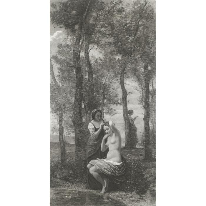 La Toilette (Rousse) - Une estampe d’après Jean-Baptiste-Camille Corot