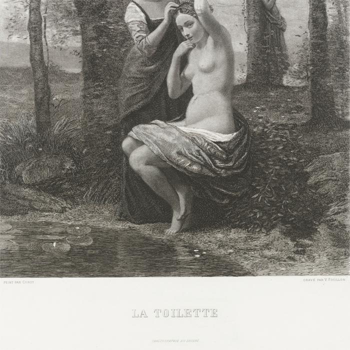 La Toilette (Rousse) - Une estampe d’après Jean-Baptiste-Camille Corot