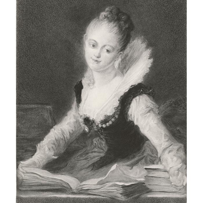 Study - Une estampe d’après Jean-Honoré Fragonard